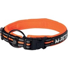 M-Pets Hiking Reflektörlü Köpek Boyun Tasması 40-50CM Turuncu (M)