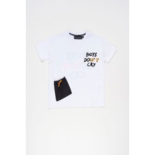 Doctor Junior Beyaz Erkek Çocuk Baskılı Comfort Fit T-Shirt