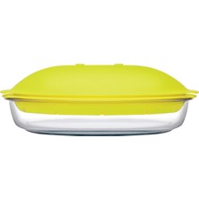 Paşabahçe 59524T00 Buharda Pişirici, 28.5 x 27 x 9.5 Cm, Mikrodalgaya Uygun, Cam