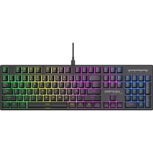 Ayrex IKG-440T Mavi Switch Mekanik Klavye Rgb 16 Efekt | 104 Tuş Kablolu Anti-Ghosting Windows/mac