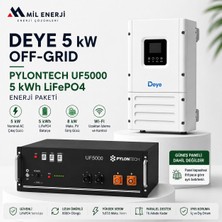 Deye 5 Kw Off-Grid + 5 Kwh Lifepo4 Enerji Paketi