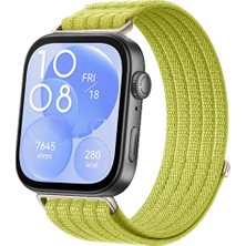 Sneezy Huaweı Watch Fıt 3 Uyumlu Dokuma Kordon Ayarlanabilir Spor Kordon