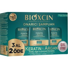 Ayrex Keratin & Argan Onarıcı Bakım Şampuan 300 ml 3 Al 2 Öde - Yıpranmış ve Hassas Saçlar