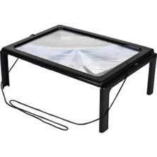 Ayrex Yamanhobi -Yaşlılar Için A4 Boyutu Masa Tipi Işıklı Okuma Büyüteç TH-275205B