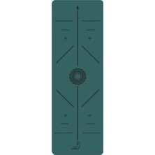 Ayrex Focus Serisi Koyu Yeşil 4.1 mm Doğal Kauçuk Kaydırmaz Yoga Matı