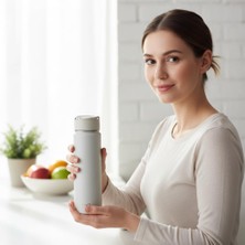 Ayrex 650 ml Paslanmaz Çelik Termos Matara - 4 Renk (Krem, Yeşil, Siyah, Mavi) - Sıcak ve Soğuk