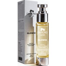 Diamond Hair Glowix Durulanmayan Saç Bakım Yağı 50 ml Elektriklenme Karşıtı, Isı & Renk Koruyucu, Ultra Parlaklık