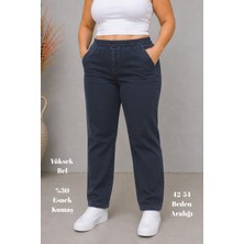 Cedy Denim Cedy Denım - Büyük Beden Likralı, Beli Lastikli Jean Pantolon  C636