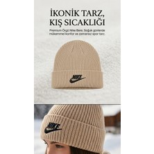 Özkurt Ticaret Unisex Logolu Ribana Örgü Kışlık Bere Modelleri