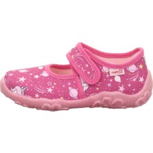 Superfit Bonny Kız Çocuk Ev Kreş Ayakkabısı Unicorn Desenli - Pembe 800283-5550