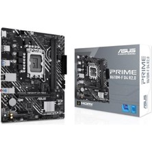 Asus Prıme H610M-F D4 R2.0 Ddr4 3200MHZ 1xhdmı 1xm.2 USB 3.2 Matx 1700P (12. / 13. ve 14. Nesil Işlemci Uyumlu)
