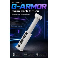 Makerpax Ayarlanabilir Ekran Kartı Tutucu, Beyaz Oval Seri, Ekran Kartı Destek Aparatı