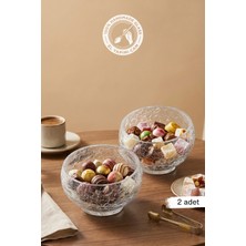Glamis Selen Concept Çatlak  Model El Yapımı Cam Kase 2'li Set