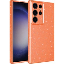 Galaxy S23 Ultra Kılıf Kamera Korumalı Simli Silikon Üstün Koruma Aldtelekom
