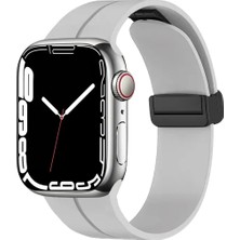 Wonew Apple Watch 42 - 44 - 45 - 49 mm Rubber Apple Watch Kayışı – Bej