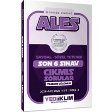 Yediiklim Yayınları Ales Master Serisi Sayısal Sözel Yetenek Tamamı Çözümlü Son 6 Sınav Çıkmış Sorular