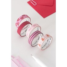 Matt Notebook 5'li Washi Tape Kağıt Bant Seti