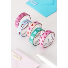 Matt Notebook 5'li Washi Tape Kağıt Bant Seti