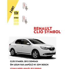 Bosch Clio Symbol 2015 Sonrası Ön Uzun Far Ampülü (2 Adet) Sarı Renk