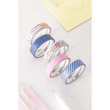 Matt Notebook 5'li Washi Tape Kağıt Bant Seti