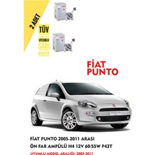 Bosch Fiat Punto 2005-2011 Arası Ön Far Ampül Takımı 2 Adet