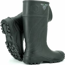 Hexaboots Ob Poliüretan Iş Çizmesi, Çelik Burunsuz, Siyah