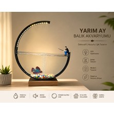Lilya Petshop LED Işıklı Ay Akvaryum 50CM