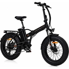Corelli Truva Rım 20 Jant 42K Folding Fat Bike Elektrikli Bisiklet Siyah