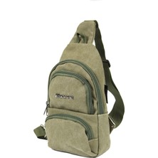 Escape Esc 3530 Yağmura Dayanıklı Kanvas Çapraz Body Bag Haki