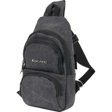 Escape Esc 3530 Yağmura Dayanıklı Kanvas Çapraz Body Bag Siyah