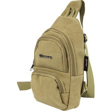 Escape Esc 3530 Yağmura Dayanıklı Kanvas Çapraz Body Bag Bej