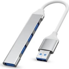 Lunatic 7012 USB 3.0 Hub 4 Portlu Veri USB Adaptörü Süper Hızlı 5gbps Alüminyum USB Hubbütün Cihazlara Uyumludur
