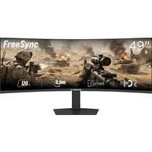 Rampage Tıtan TT49C120Q 49 120HZ 0,5ms Fast Va Hdr Freesync 5120*1440 Rgb Pc Curved Oyuncu Monitörü