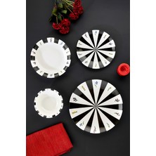 Cooker Noirelle 24 Parça Porselen Yemek Takımı CKR4277