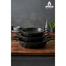 Amboss Jasper 3 Parça Döküm Sahan Seti