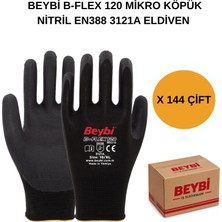 Beybi Arge Toptan B-FLEX120 Micro Köpük Nitril Eldiven 144 Çift No 10 Xl
