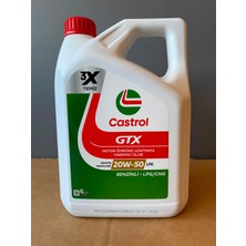 Castrol Gtx 20W-50 Lpg Uyumlu 4 Litre Sentetik Motor Yağı Taze Üretim (07/2026 Üretim)