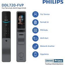 Philips DDL720-FVP-7HWSE Akıllı Kapı Kilidi | Yüz Tanıma, Wi-Fi, Mevcut Kilit Sistemi Uyumlu