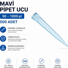 True Line Mavi Pipet Ucu 50 - 1000 Ul 500 Adet