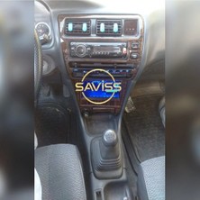 FD Damla Etiket Toyota Corolla Efsane Kasa, Özel Desen Koyu Meşe Full Set Torpido Maun Kaplama (Koyu Meşe)