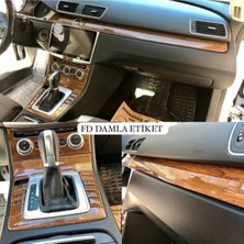 FD Damla Etiket Volkswagen Passat B7 Torpido, Konsol, Trim, Göğüs Kaplama Set Fındık Ağacı Özel Renk Özel Dizayn