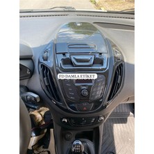 FD Damla Etiket Ford Courier Torpido, Konsol, Trim, Göğüs Kaplama  Set Piano Black Renk Özel Dizayn