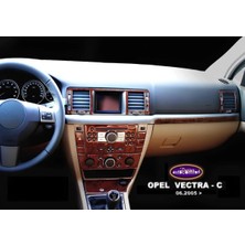 FD Damla Etiket Opel Vectra C 2005+ 21 Prç Maun Kaplama, Torpido, Konsol, Trim, Göğüs Kaplama Seti Maun Renk