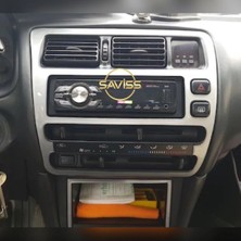 FD Damla Etiket Toyota Corolla Efsane Kasa,4 Cam Otomatik Uyumlu,gümüş Gri Full Set Torpido Maun Kaplama (Gümüş Gri)