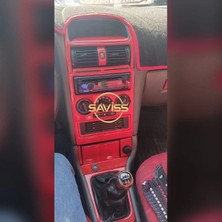 FD Damla Etiket Opel Astra G Uyumlu Kırmızı Full Set,manuel Vites Uyumlu Torpido Kaplama, Maun Kaplama (Kırmızı)