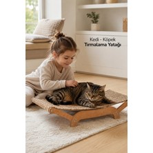 GOBYPET Kediler Için Tırmalanabilir Sisal Halı Özellikli Konforlu Kedi Yatağı 6075