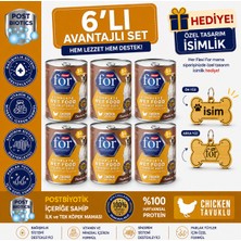 Flexi For 6'lı Avantajlı Set Postbiyotikli Tavuklu Yetişkin Köpek Yaş Maması + Özel Tasarım Isimlik Hediye