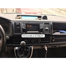 FD Damla Etiket Volkswagen Transporter T7 Torpido, Konsol, Trim, Göğüs Kaplama  Set Parlak Siyah  Renk Özel Dizayn