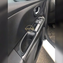FD Damla Etiket Renault Clio 4 Joy Paket 40 Parça Full Set Torpido Maun Kaplama Piano Black (Parlak Siyah)