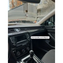 FD Damla Etiket Volkswagen Passat B8 Torpido, Konsol, Trim, Göğüs Kaplama Set Piano Black Renk Özel Dizayn